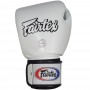 Fairtex BGV1BR "Breathable" Боксерские Перчатки Тайский Бокс c Сеткой White